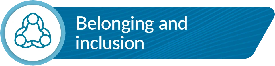 Promoted belonging and inclusion