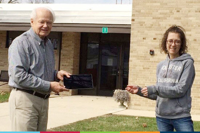 Donated iPads from WPS help students continue education at home