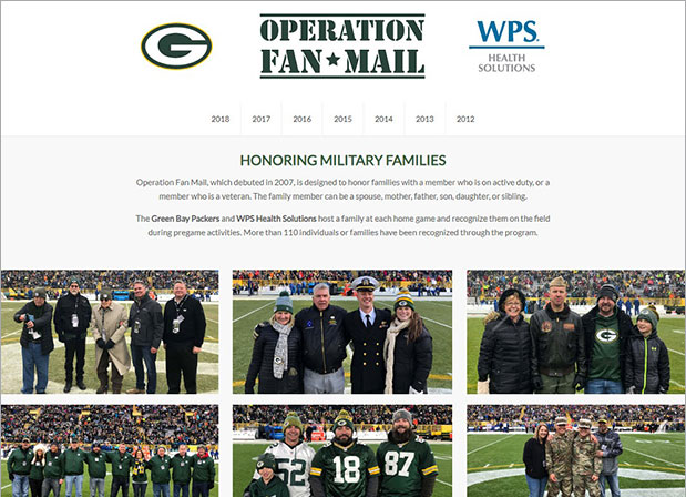 WPS website salutes Operation Fan Mail honorees