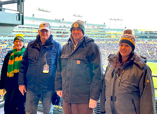 Coast Guard Lieutenant Commander Eric Quigley saluted for Operation Fan Mail