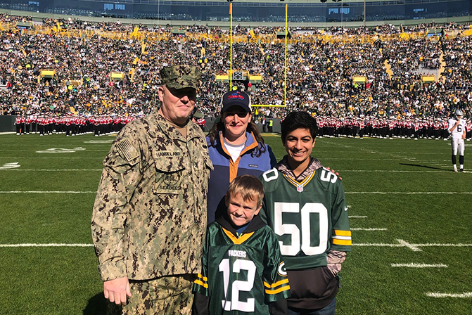 Andrew Handeland saluted for Operation Fan Mail
