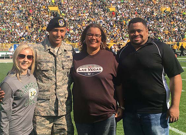Senior Airman James German saluted for Operation Fan Mail