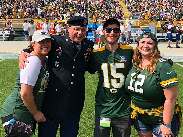 Warren Litza saluted Sunday for Operation Fan Mail