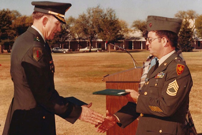 Veteran Glenn Smith saluted for Operation Fan Mail
