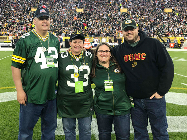 Switzer family saluted Sunday for Operation Fan Mail