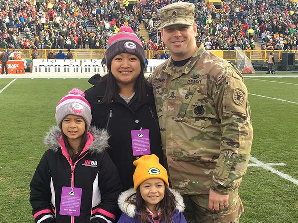 Withers family saluted Sunday for Operation Fan Mail