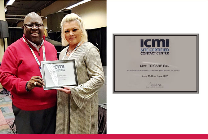 TRICARE East Customer Service team earns ICMI certification