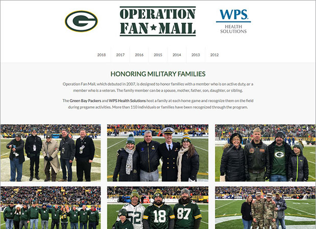 WPS website salutes Operation Fan Mail honorees