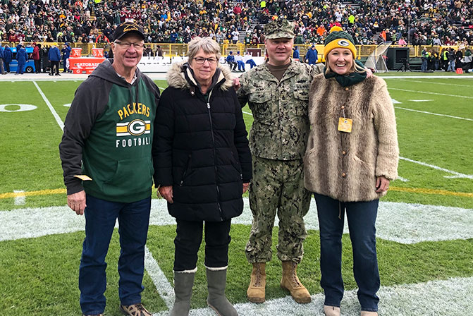 Packers, WPS Health Solutions salute Jeremy Pionk for Operation Fan Mail