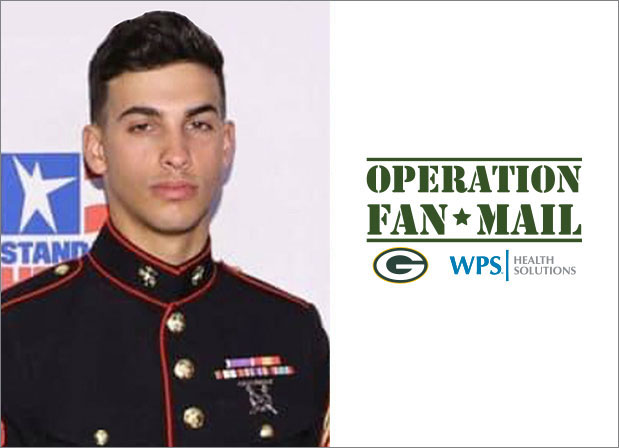 U.S. Marine Jack Zimmerman saluted for Operation Fan Mail
