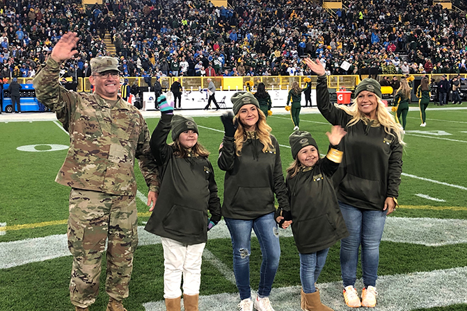 Army Major Terry Mercier saluted for Operation Fan Mail
